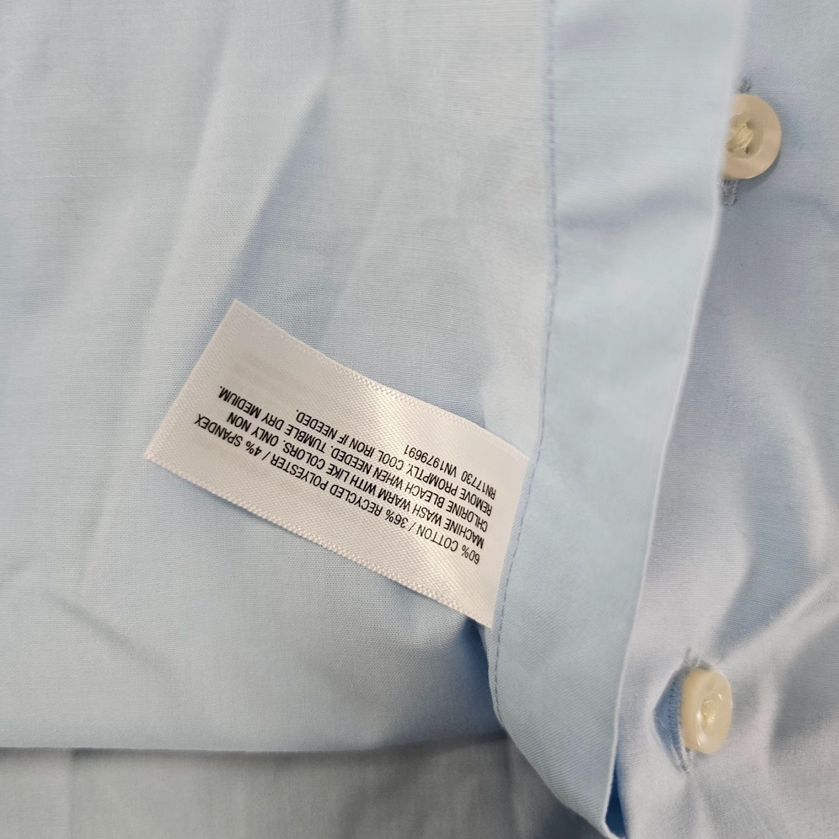 Vintage Goodfellow Shirt Mens XL Light Blue Cotton Blend Long Sleeve Button-Up Updated for Comfort and Workwear Size US XL / EU 56 / 4 - 5 Thumbnail