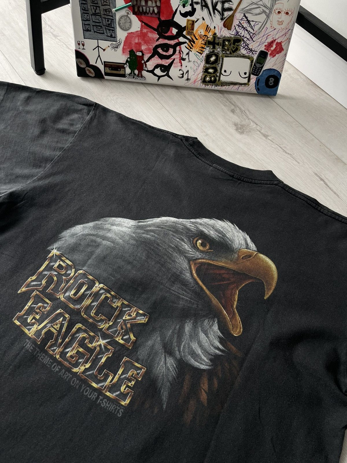 Vintage Vintage 1997 Rock Eagle Snake Bike T-Shirt Harley Davidson Size US XL / EU 56 / 4 - 4 Thumbnail