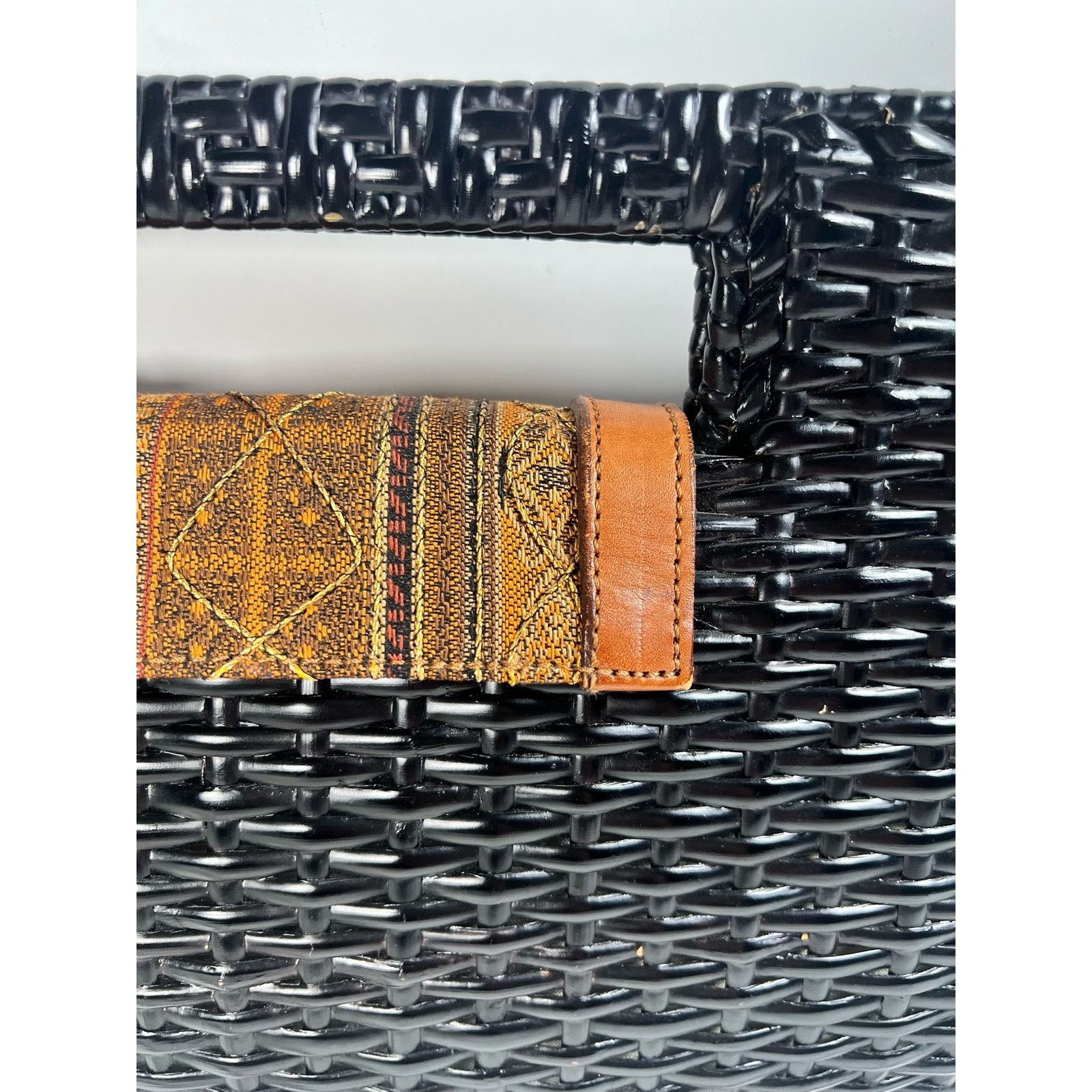 Other Vintage Rodo Black Wicker Shoulder Bag Size ONE SIZE - 11 Thumbnail