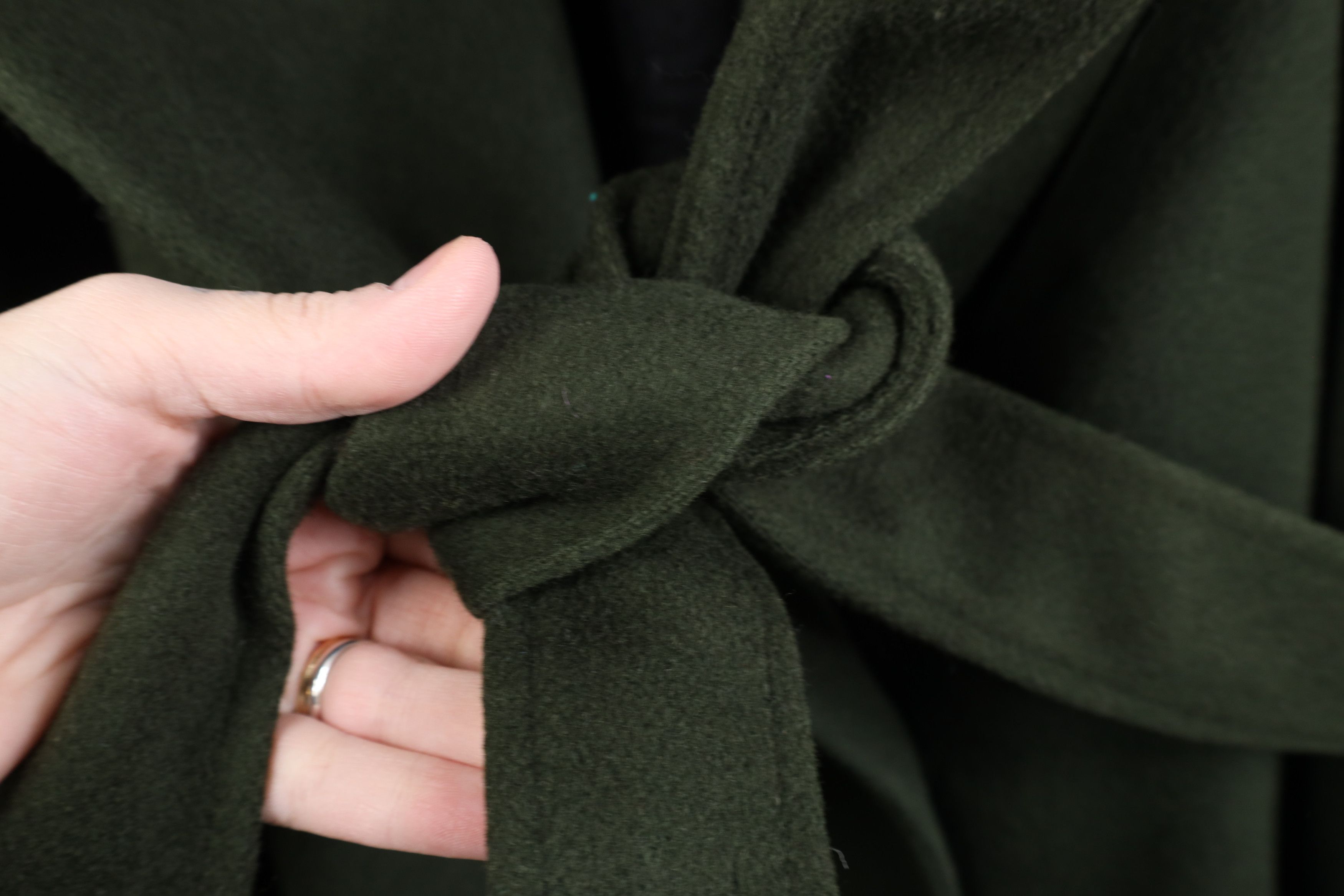 Vintage Vintage 90s Streetwear Belted Trench Coat Jacket Green USA Size XXL / US 16-18 / IT 52-54 - 7 Thumbnail