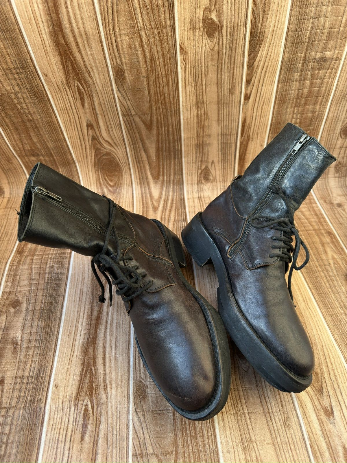 Ann Demeulemeester Ann Demeulemeester Hybrid Derby Boots Size US 8 / EU 41 - 13 Thumbnail