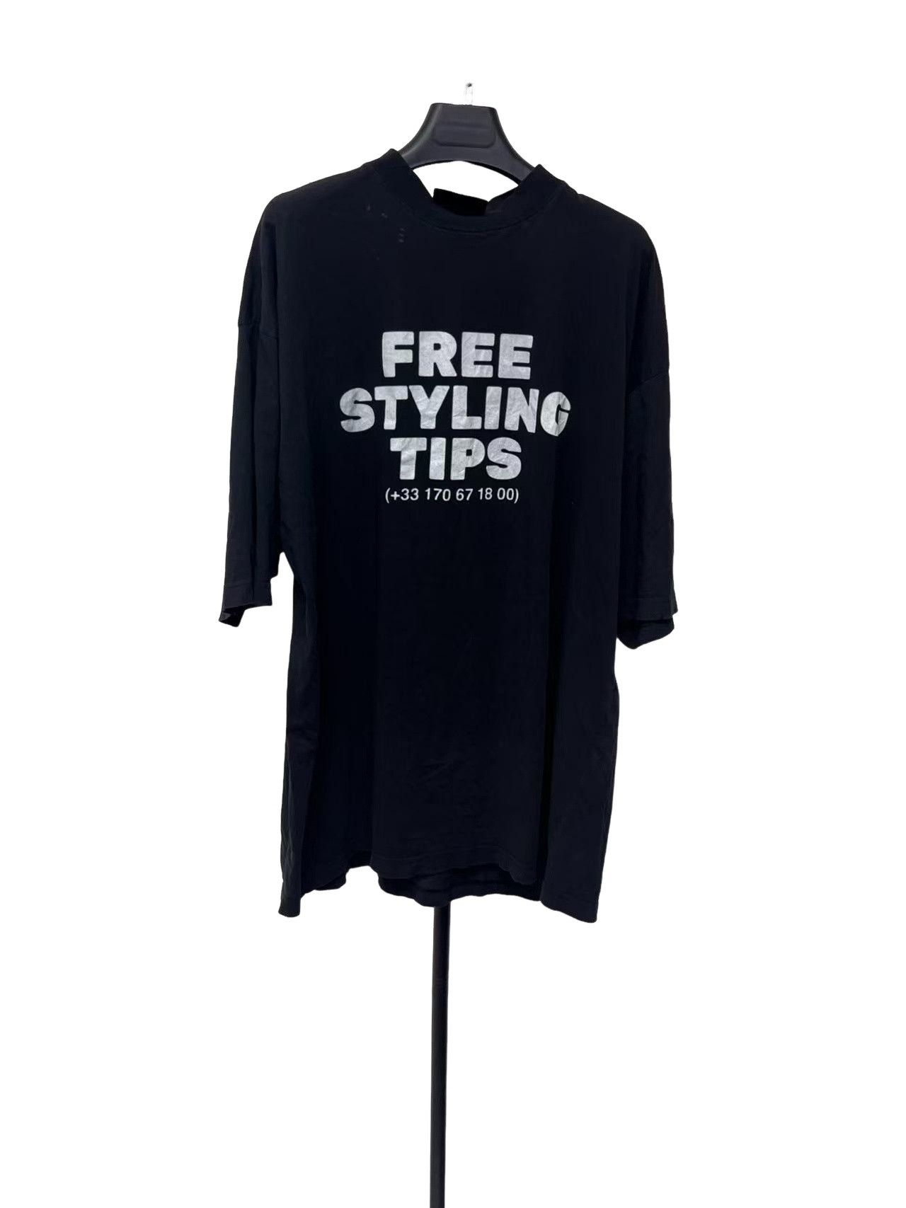 Balenciaga Balenciaga Free Styling Tips T-Shirt Size M Size US M / EU 48-50 / 2 - 1 Thumbnail