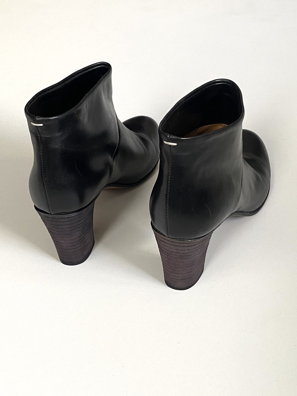 Maison Margiela 🔥Archive Vintage Maison Margiela Black Leather Ankle Boots Size US 11 / IT 41 - 4 Thumbnail