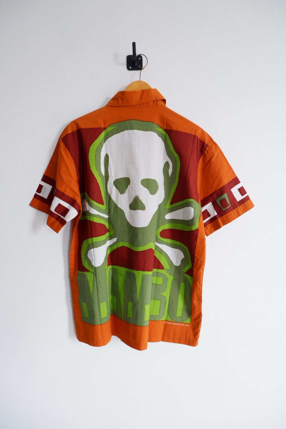 Vintage Y2K Mambo Skull Print Shirt