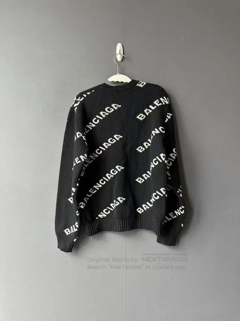 Balenciaga Balenciaga Black and White Splash Knitwear Size US S / EU 44-46 / 1 - 2 Thumbnail