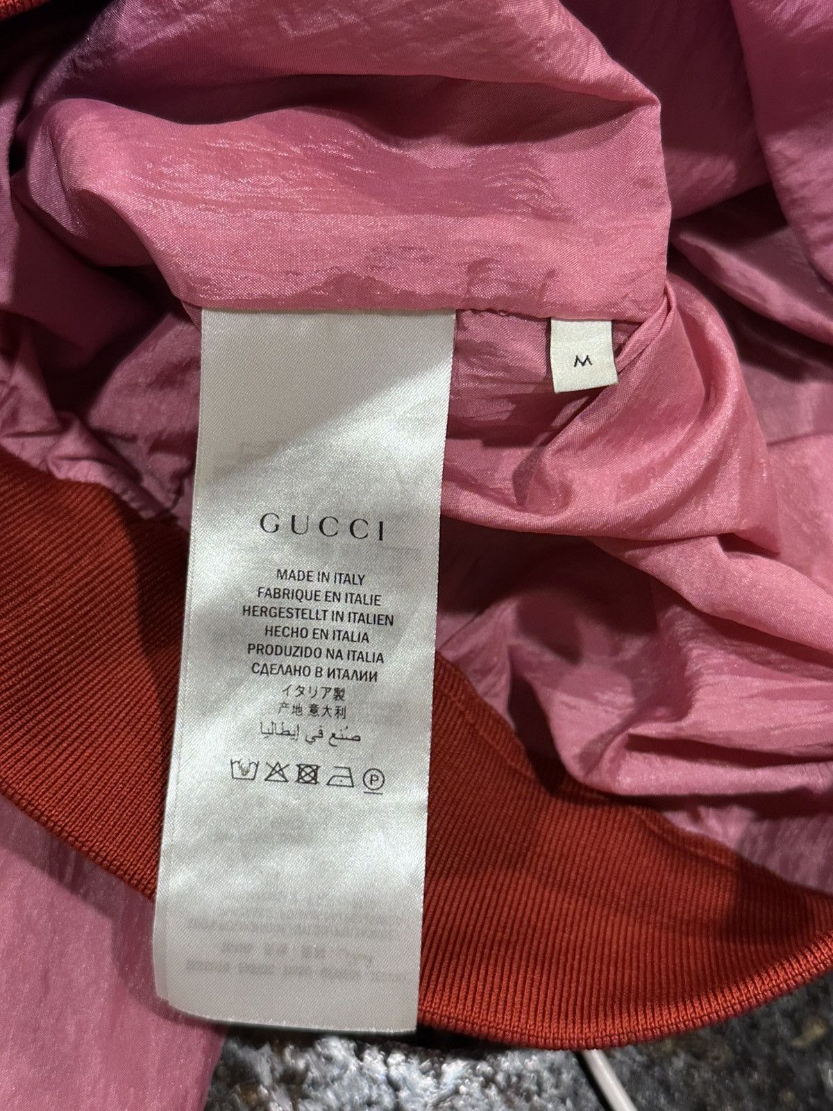 Gucci Gucci GG Logo Pink Zip Up Windbreaker Technical 2018 Jacket Size US M / EU 48-50 / 2 - 15 Thumbnail