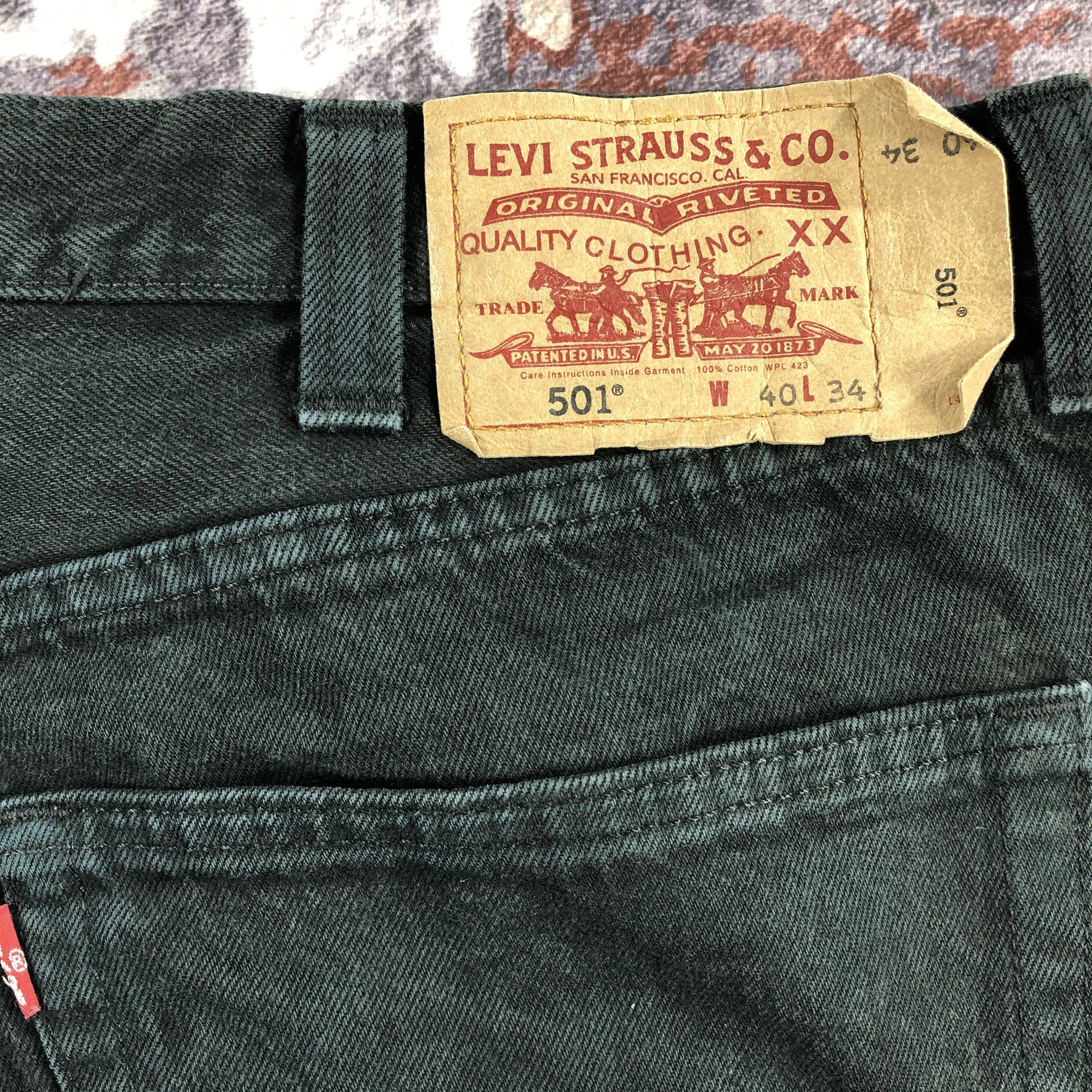 Levi's Vintage Levis 501 Faded Black Jeans-JM2096 Size US 40 / EU 56 - 7 Thumbnail