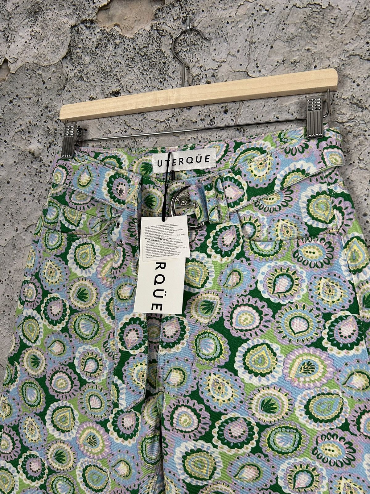 Japanese Brand Uterque Floral Denim Pants Jeans Vintage Streetwear Japanese Size 26" / US 2 / IT 38 - 3 Thumbnail