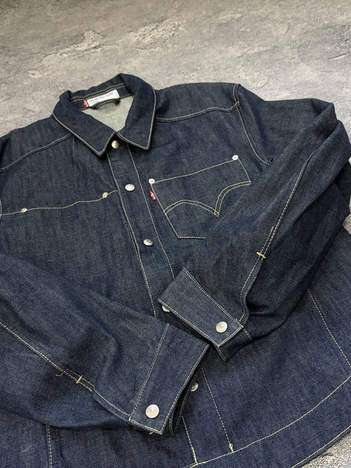 Levi's Levi’s Engineered Jeans Denim Jacket Dark Indigo L Size US L / EU 52-54 / 3 - 6 Thumbnail