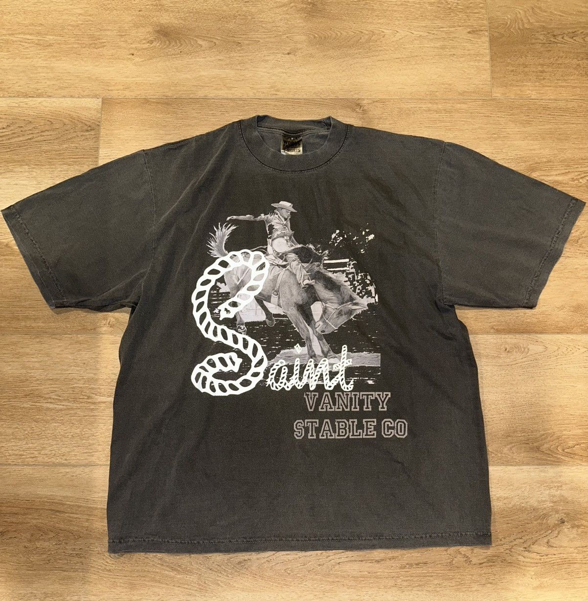 Saint Vanity Saint Vanity Gray Stable Tee Size US M / EU 48-50 / 2 - 1 Thumbnail