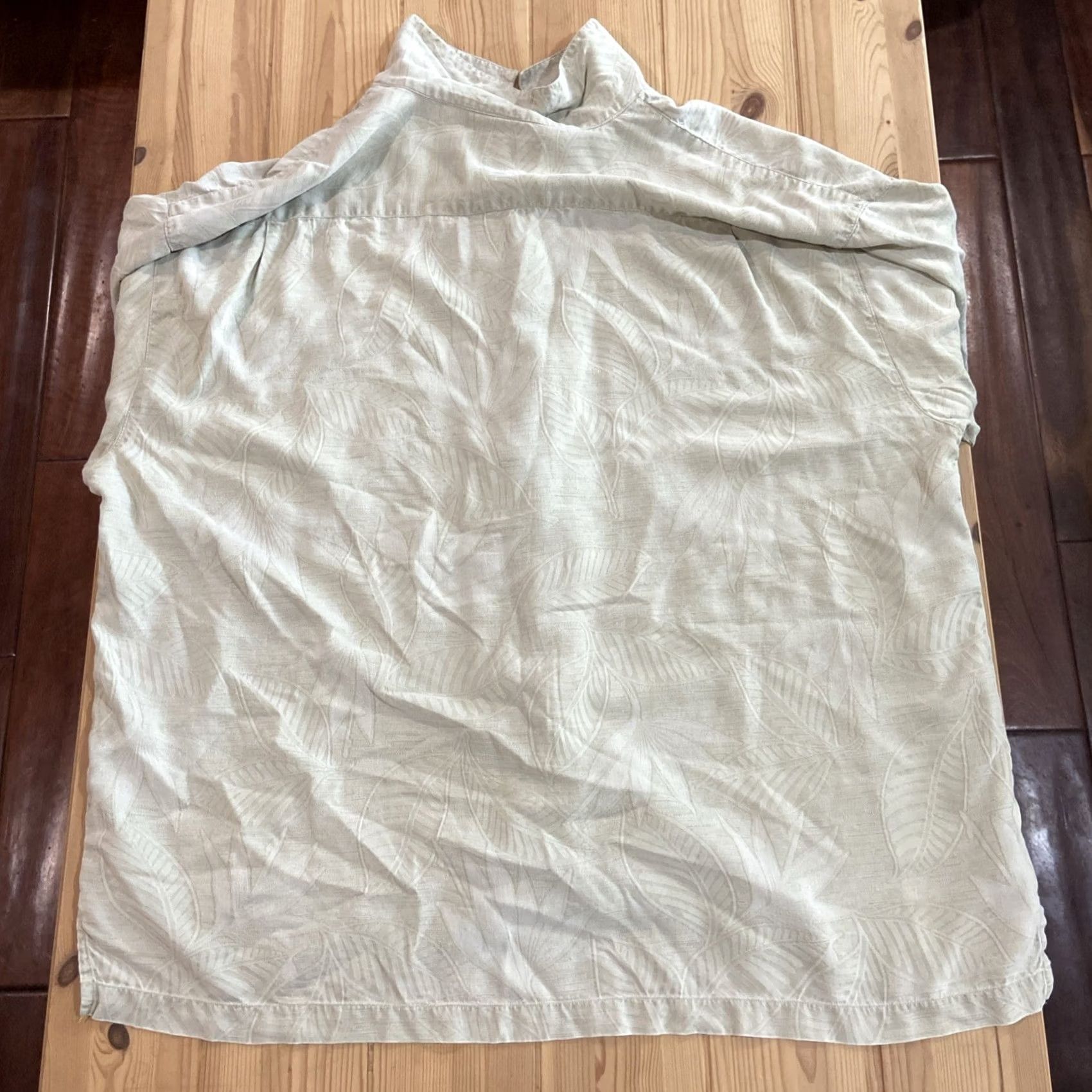 Tommy Bahama Tommy Bahama Shirt Men’s 2XL Green Leafy Hawaiian Silk Button-Up Loop Collar Size US XXL / EU 58 / 5 - 6 Thumbnail