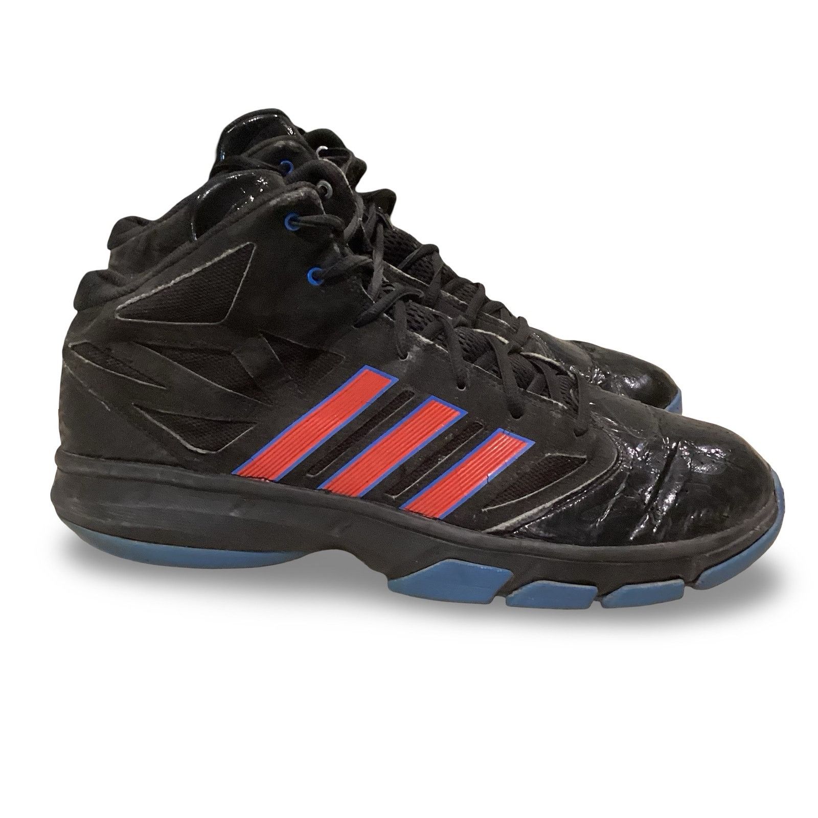 Adidas Adidas Cross 'Em 2 Black/Red/Blue Mens Basketball Shoes Size US 13 / EU 46 - 1 Thumbnail