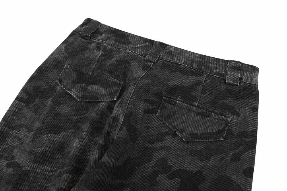 Japanese Brand × Jean American retro men's punk street camouflage cargo jeans Size US 32 / EU 48 - 4 Thumbnail