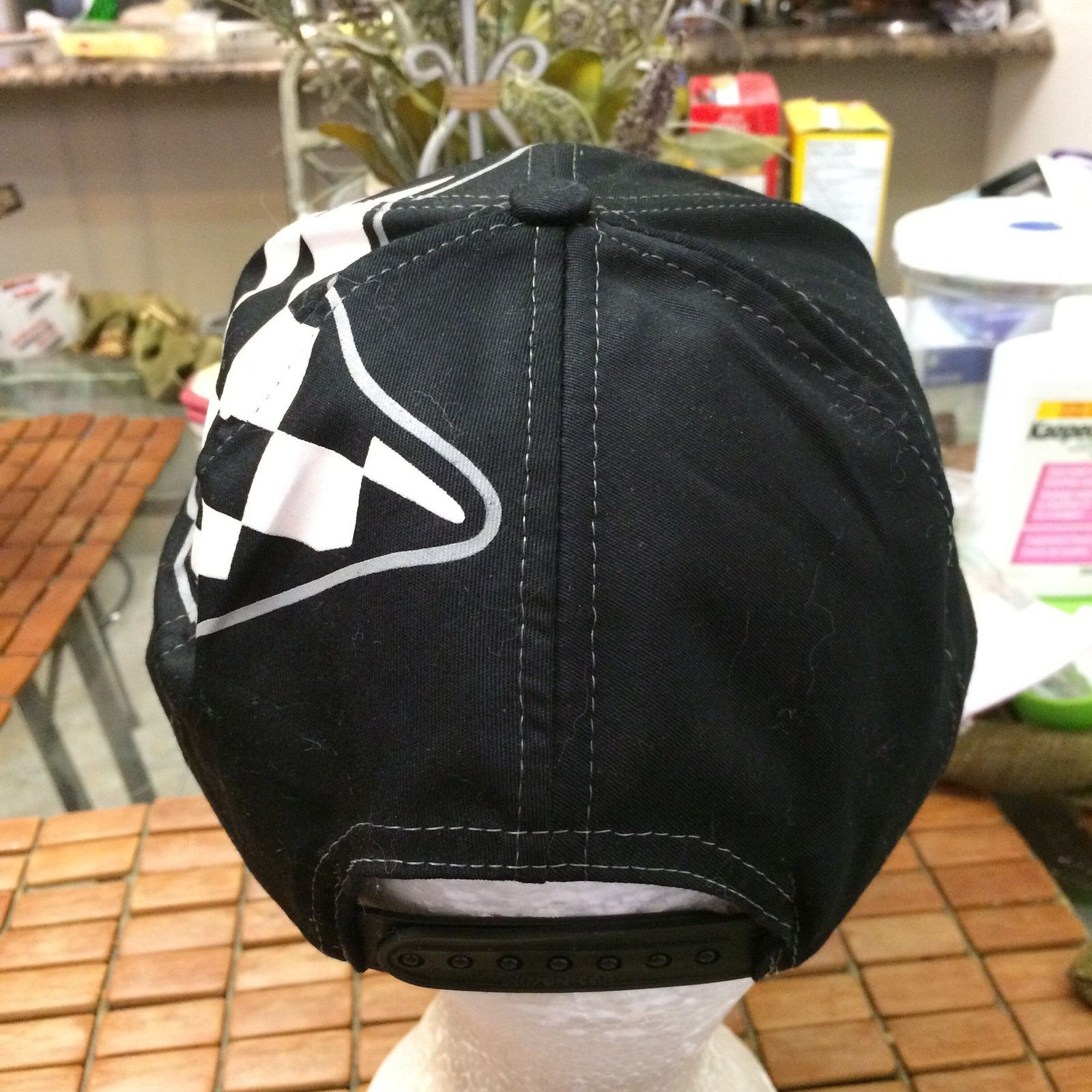 Nissan Vintage blank NASCAR flags Snapback Hat 1990s Size ONE SIZE - 3 Thumbnail