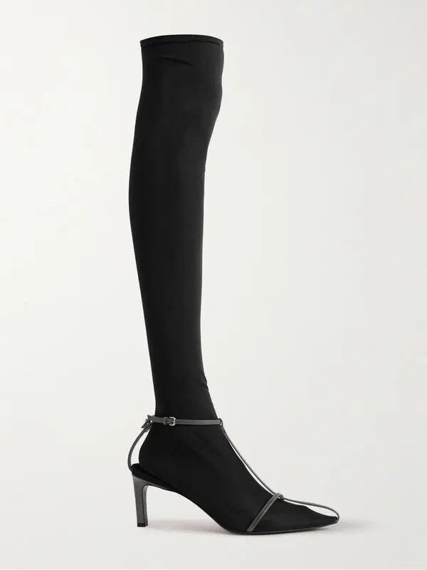 Jil Sander o1w1db10825 Leather Boots in Black Size US 8 / IT 38 - 1 Thumbnail