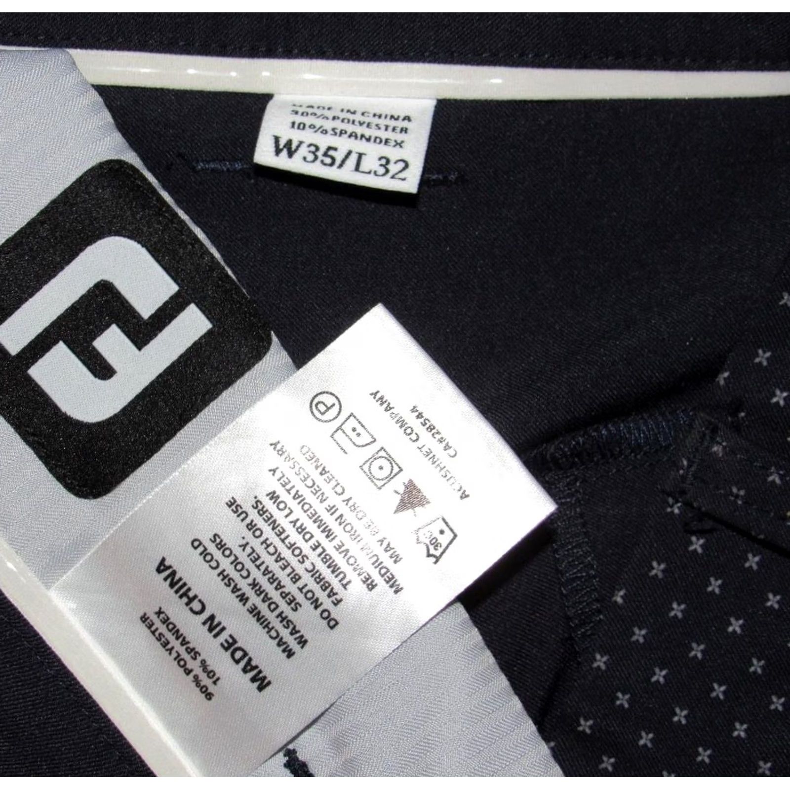 Footjoy FOOTJOY Navy Blue Printed Golf Pants 35 x 32 Size US 35 - 5 Thumbnail