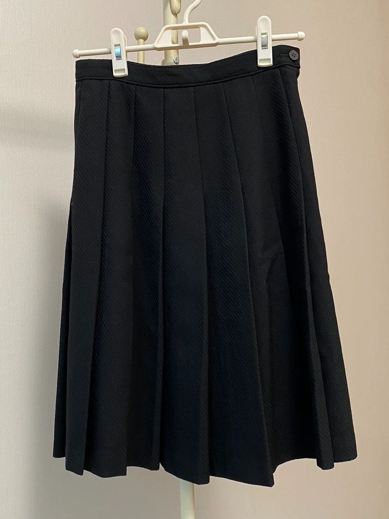 Comme des Garcons Comme Des Garcons size M Wool dark pleated skirt Size 24" / US 00 / IT 34 - 1 Thumbnail