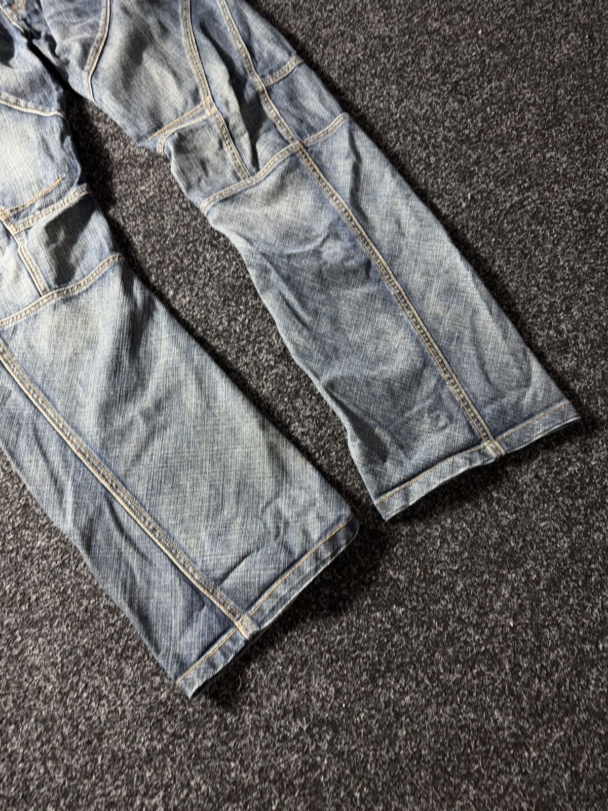If Six Was Nine × Vintage Vintage 90s Avant Garde baggy denim pants y2k style Size US 34 / EU 50 - 4 Thumbnail