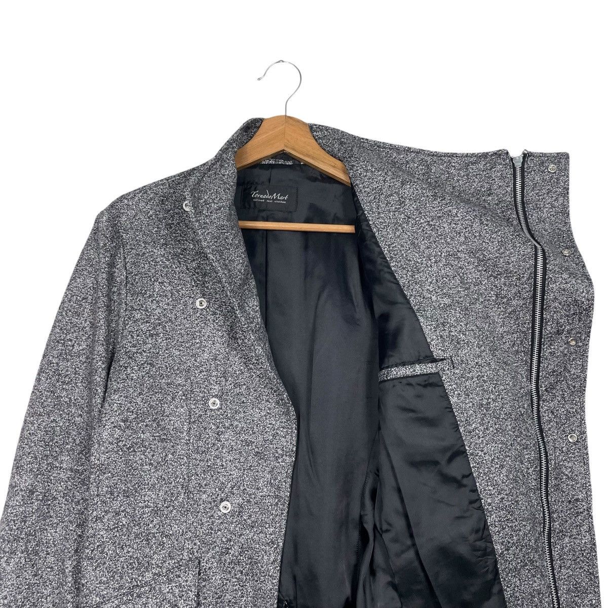 Tornado Mart Tornado Mart Motorcycle Style Diagonal Zipper Jacket Size US S / EU 44-46 / 1 - 10 Thumbnail