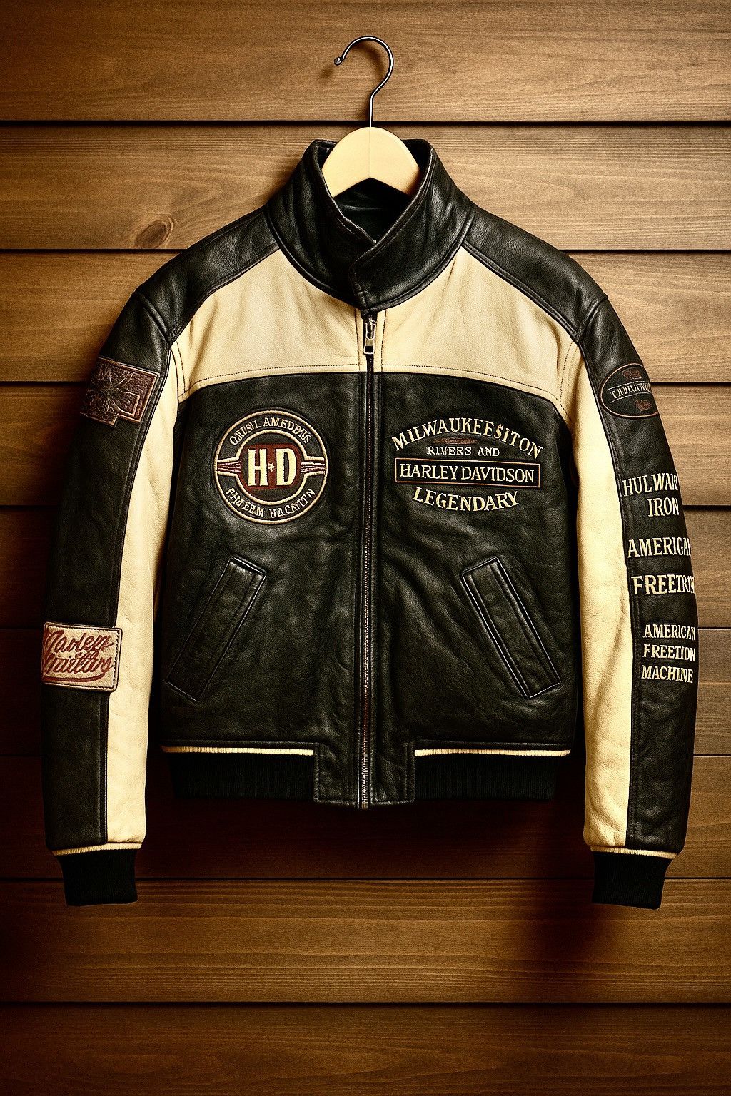 Harley Davidson HARLEY DAVIDSON VINTAGE LEATHER JACKET Size US M / EU 48-50 / 2 - 2 Thumbnail