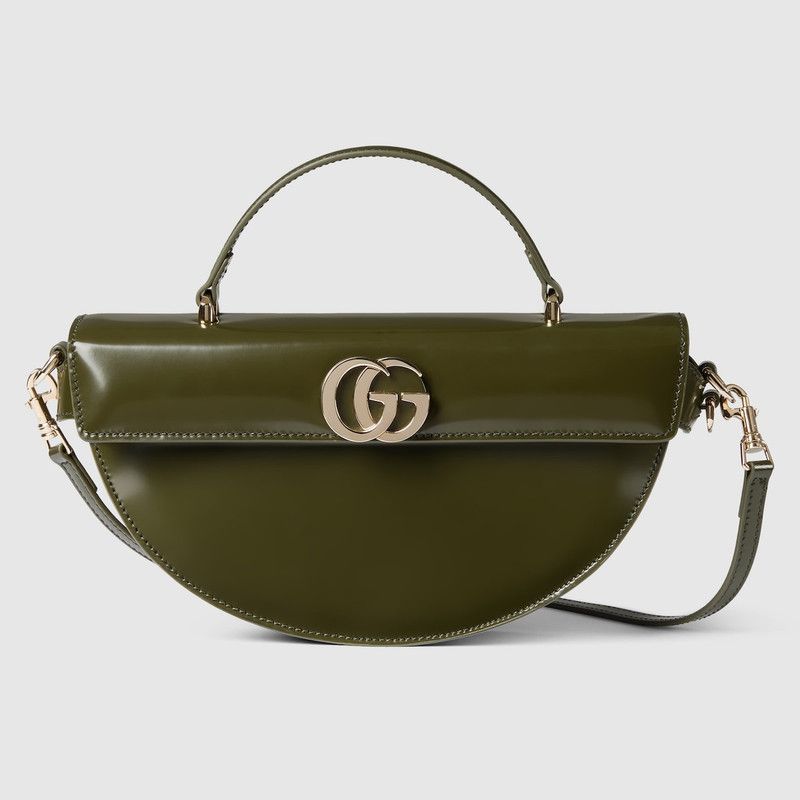 Gucci o1la5ras0526 Size: OS / Small Half-Moon Top Handle Bag Green Size ONE SIZE - 1 Thumbnail