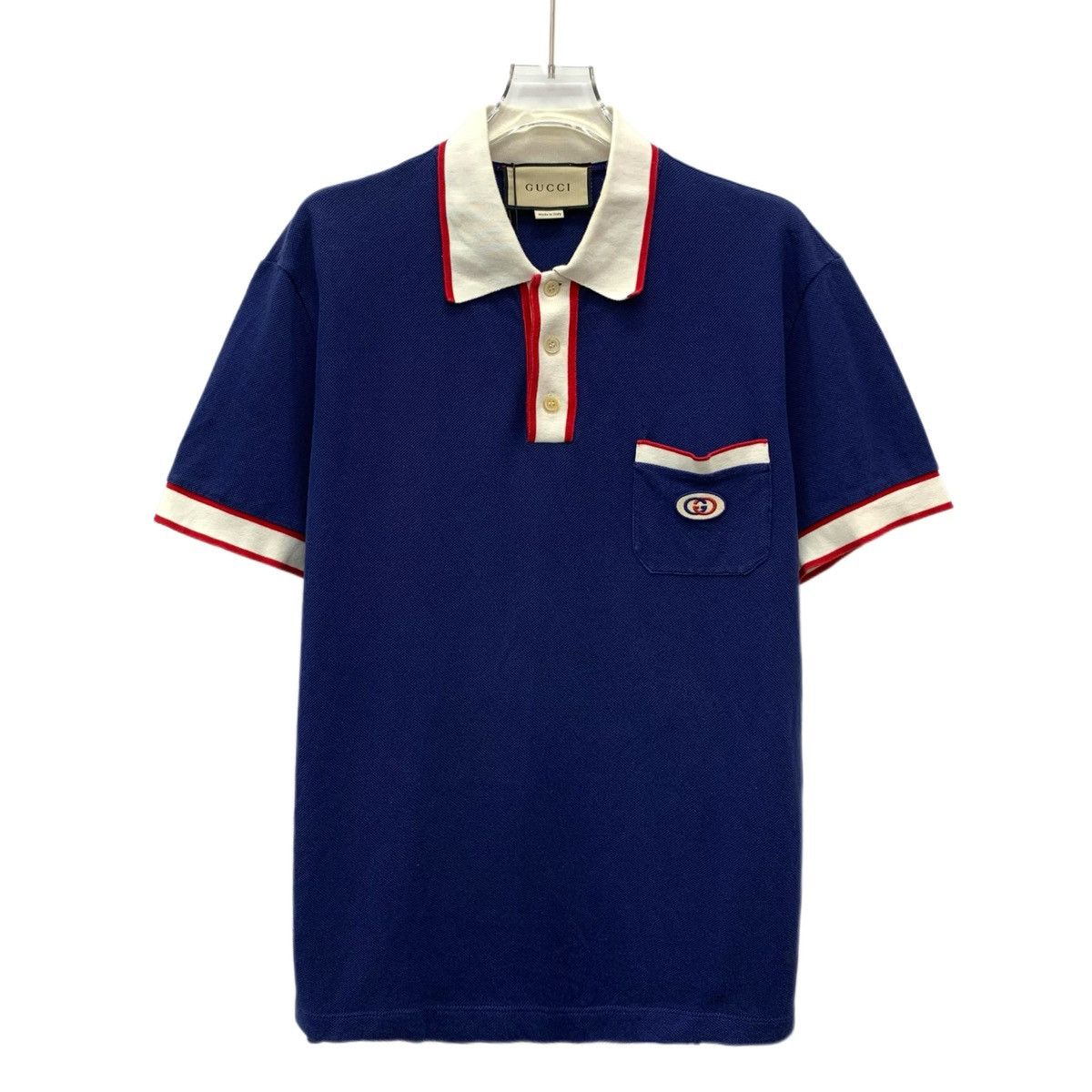 Gucci Gucci Collared Single-breasted Short Sleeve Polo Shirt K26WX Size US XL / EU 56 / 4 - 1 Thumbnail