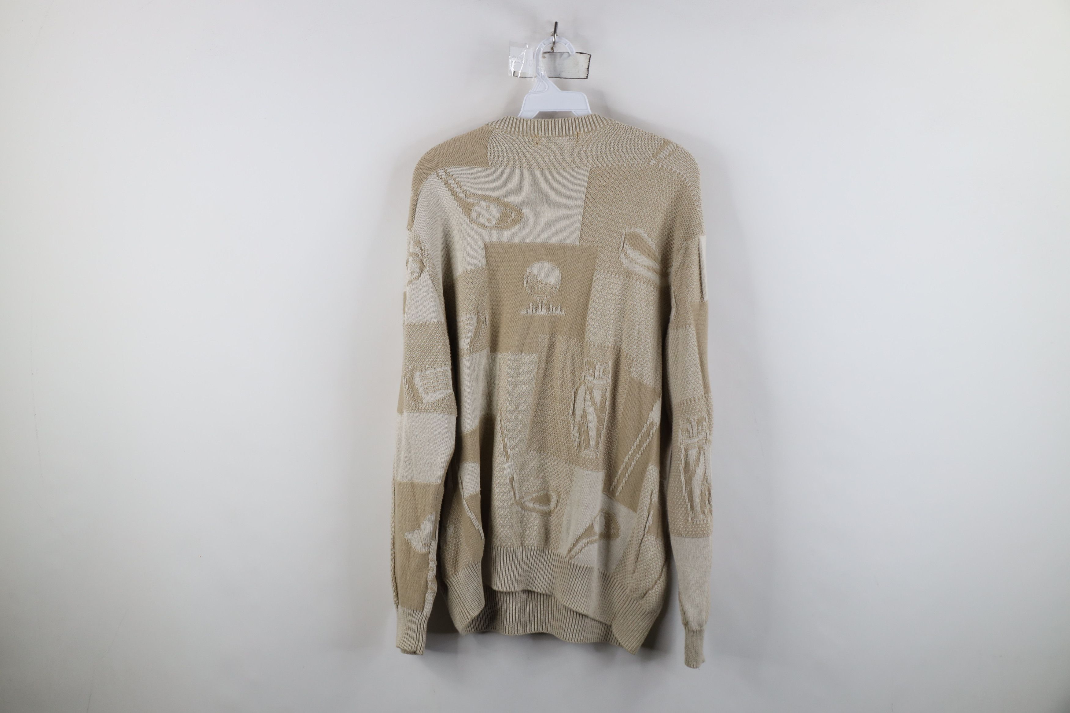 Vintage Vintage 90s Streetwear Golf All Over Print Knit Sweater Size US L / EU 52-54 / 3 - 10 Thumbnail