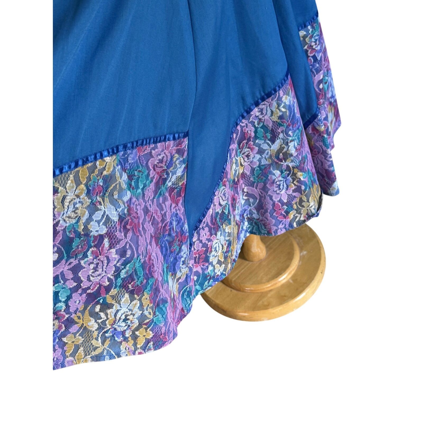 Vintage Vintage 60’s Jeri Bee Blue Purple Square Dancing Dress Med L Size M / US 6-8 / IT 42-44 - 5 Thumbnail