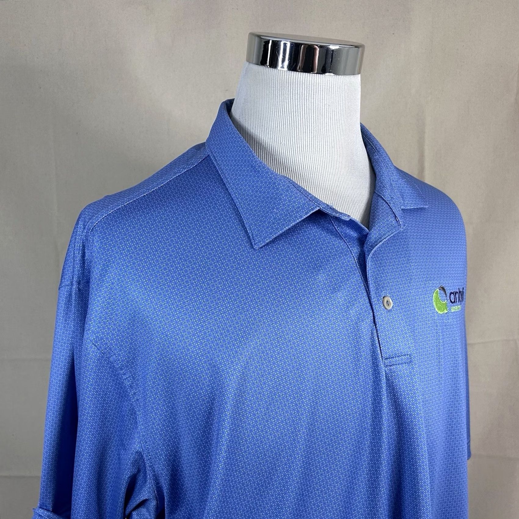 Peter Millar Peter Millar Polo Shirt 2XL Summer Comfort Golf AOP Allover Print Blue Floral Shirt Mens Size US XXL / EU 58 / 5 - 2 Thumbnail