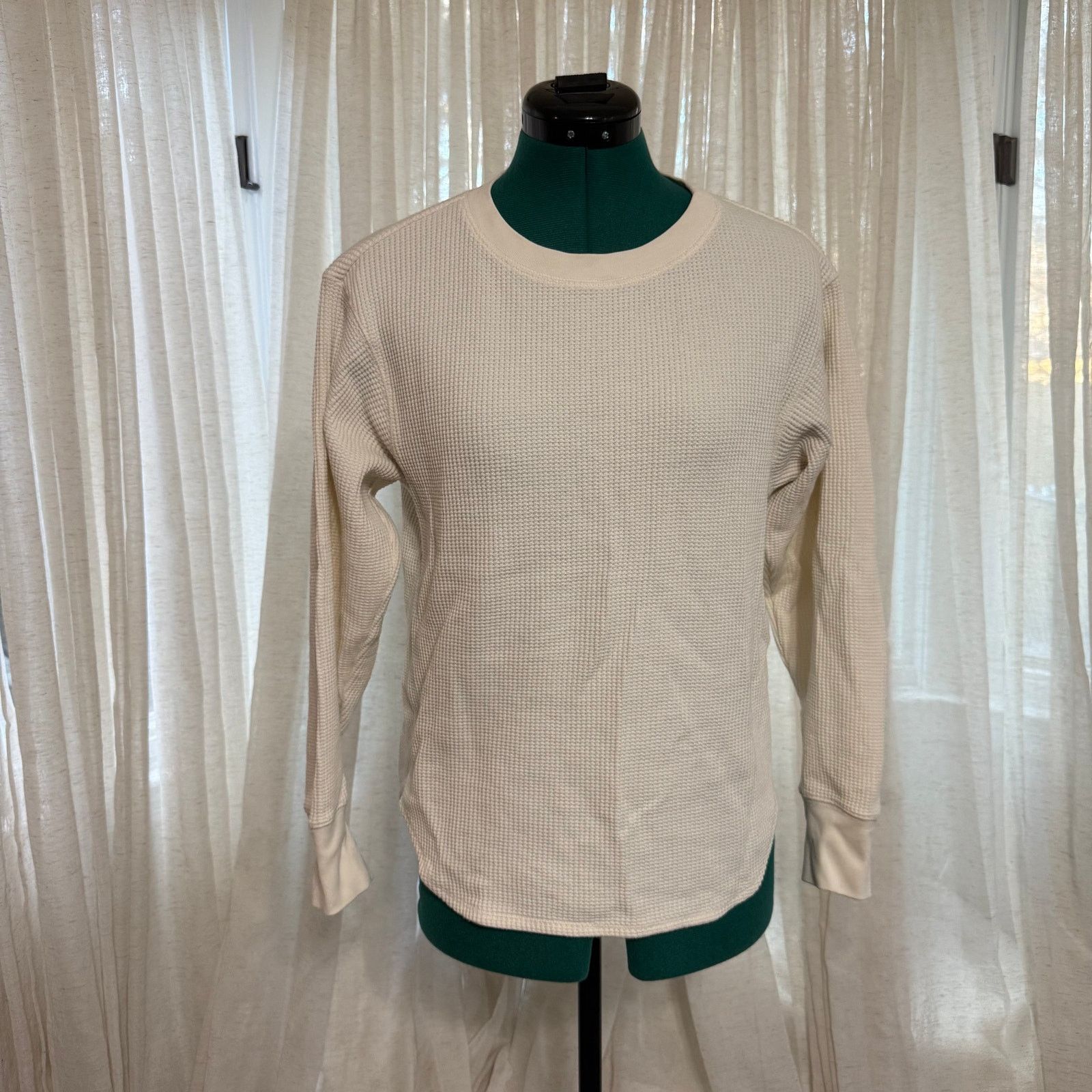 Uniqlo Uniqlo Waffle Long Sleeve Top | Sz XS Size XS / US 0-2 / IT 36-38 - 2 Thumbnail