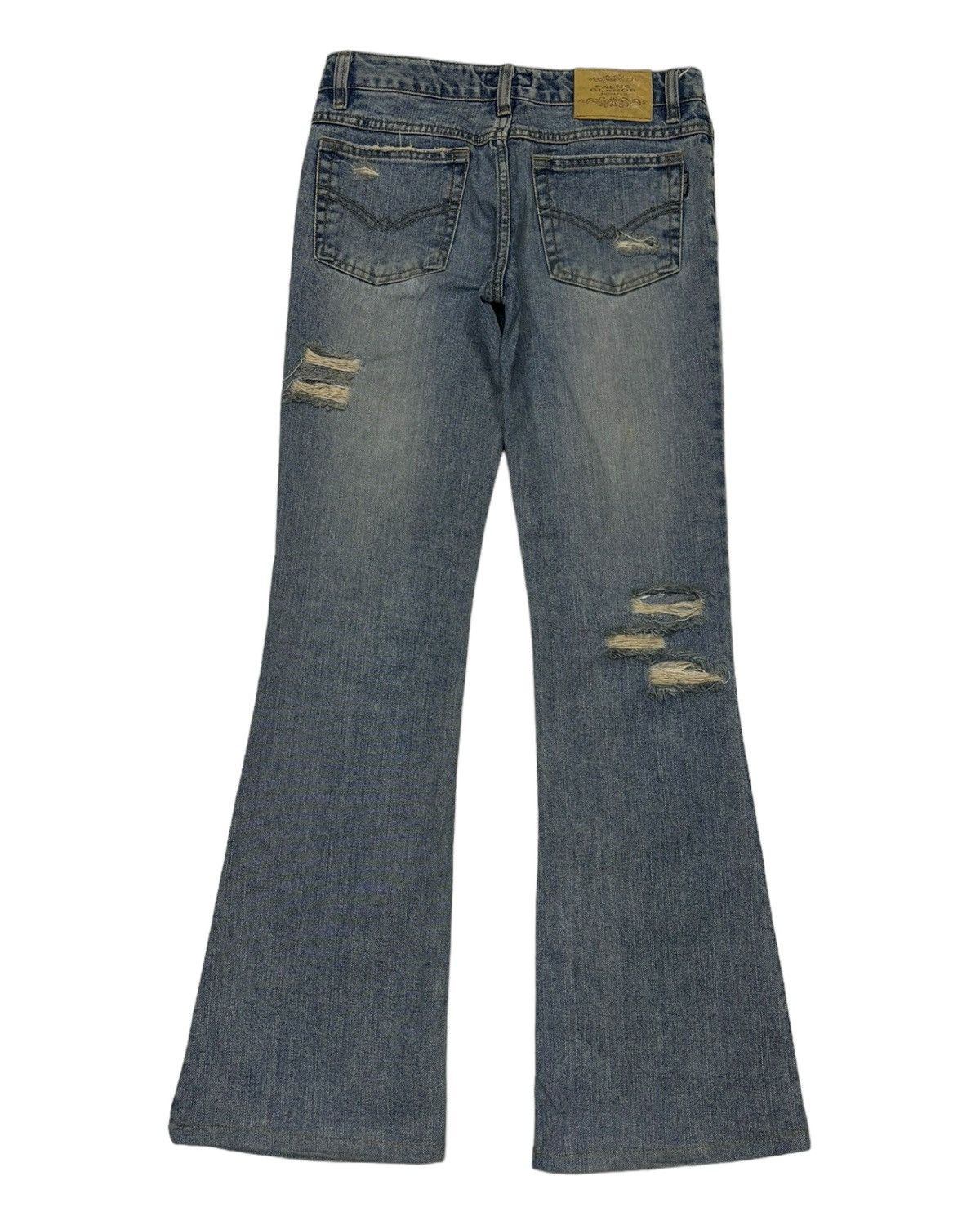 Hysteric Glamour Flare Jeans Distress Palm Glamor Bootcut Flared Jeans Size 28" / US 6 / IT 42 - 6 Thumbnail