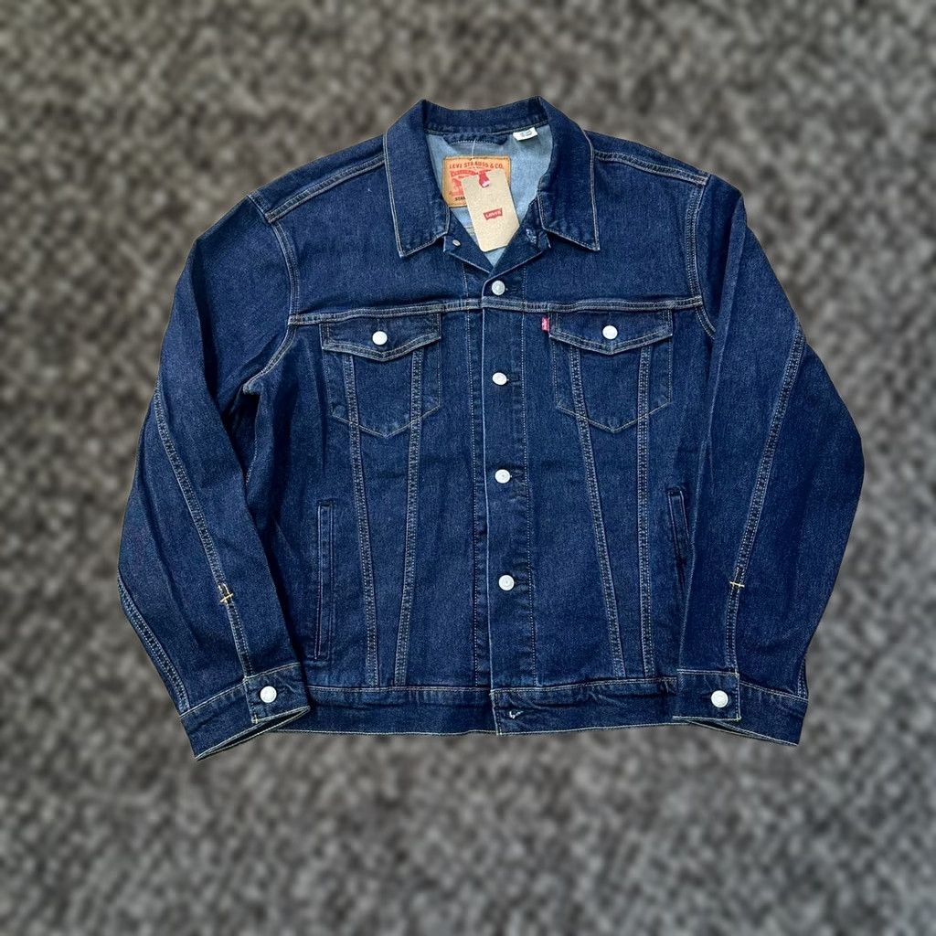 Levi's Levi's Denim Trucker Jacket Men XL Blue Jeans jacket Regular Fit Size US 36 / EU 52 - 1 Thumbnail