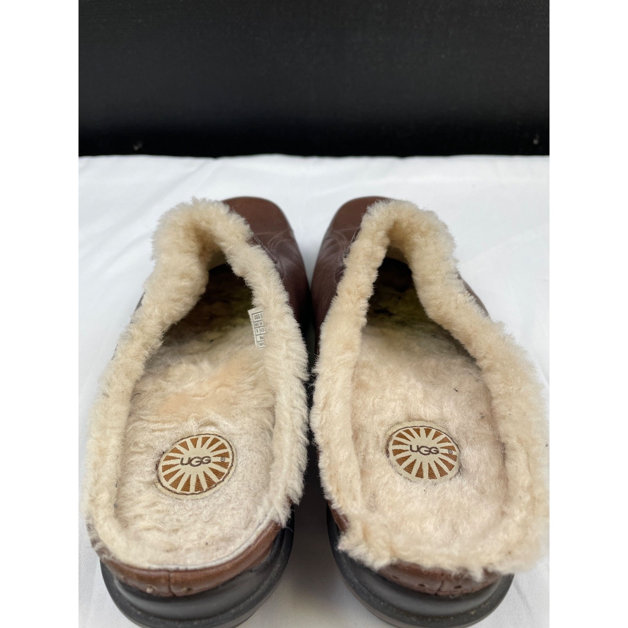 Ugg UGG Women's Brown Leather Mules Shoes/ Slip On Size 6 SKU 40 Size US 6 / IT 36 - 5 Thumbnail