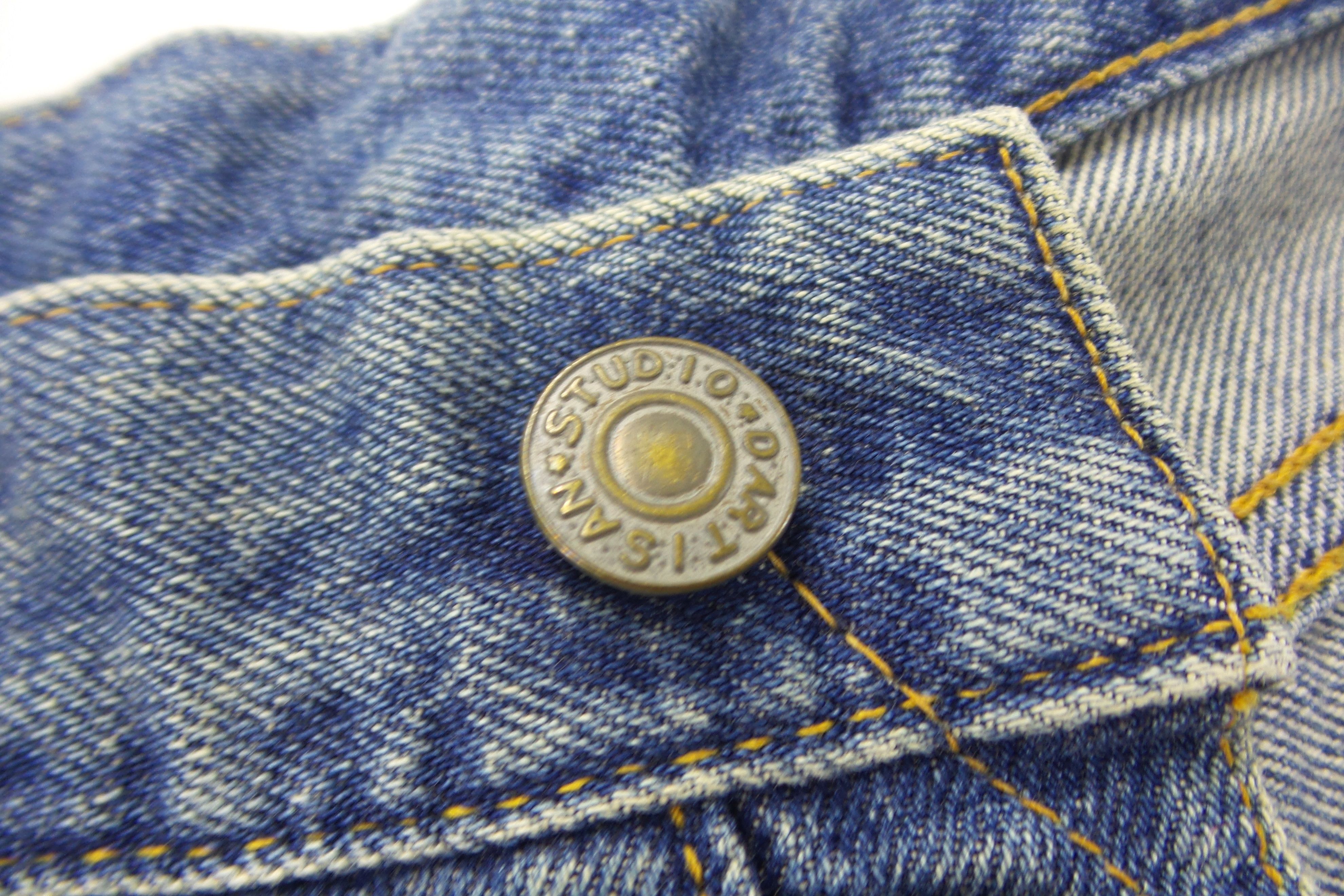 Studio D'Artisan Studio D'Artisan D1682A Damaged Jeans W30xL43.5 Size US 30 / EU 46 - 4 Thumbnail
