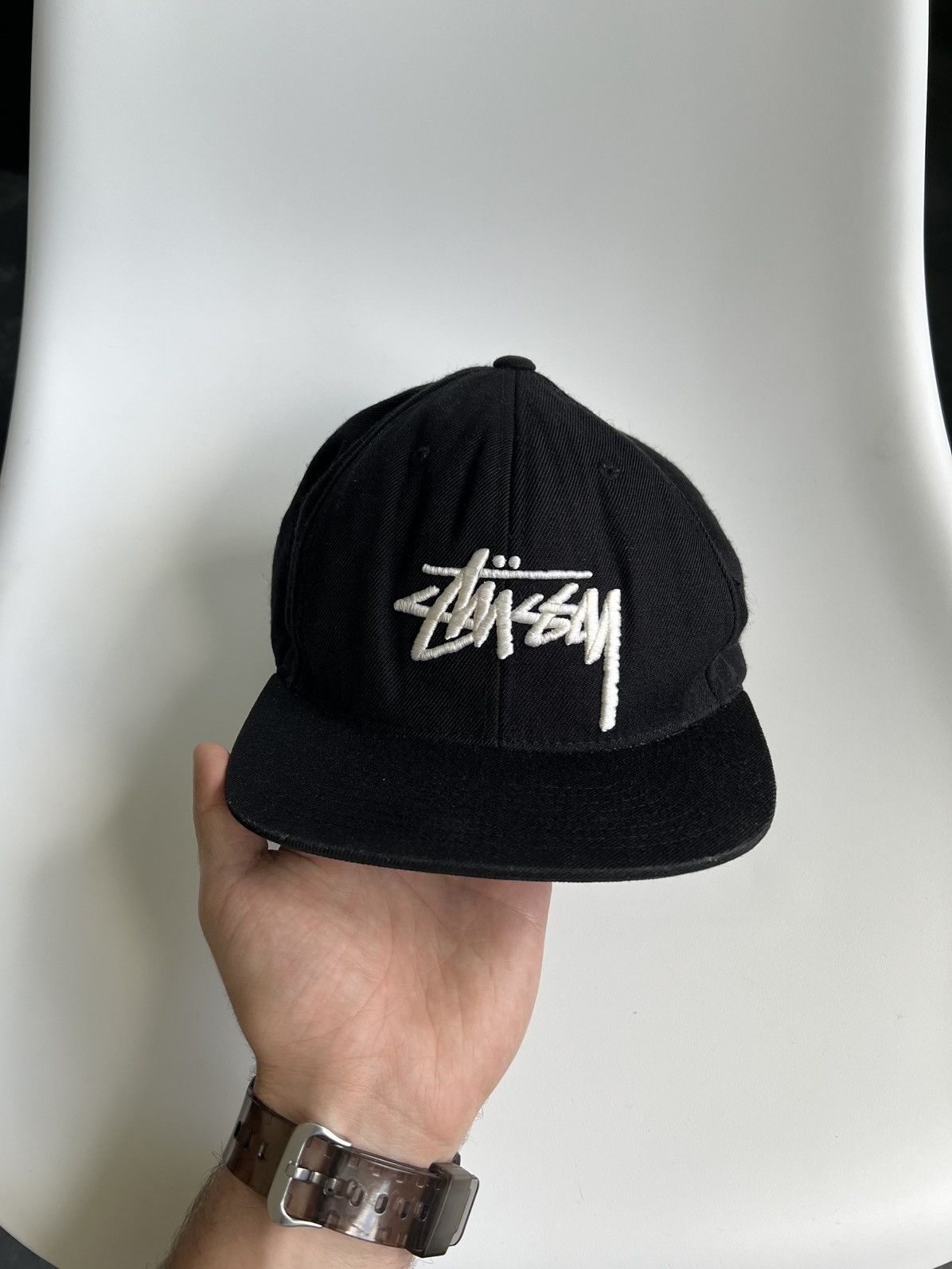 Stussy × Vintage Vintage Stussy Snapback Cap Men’s Trucker Hat Big Logo Y2K Size ONE SIZE - 16 Thumbnail