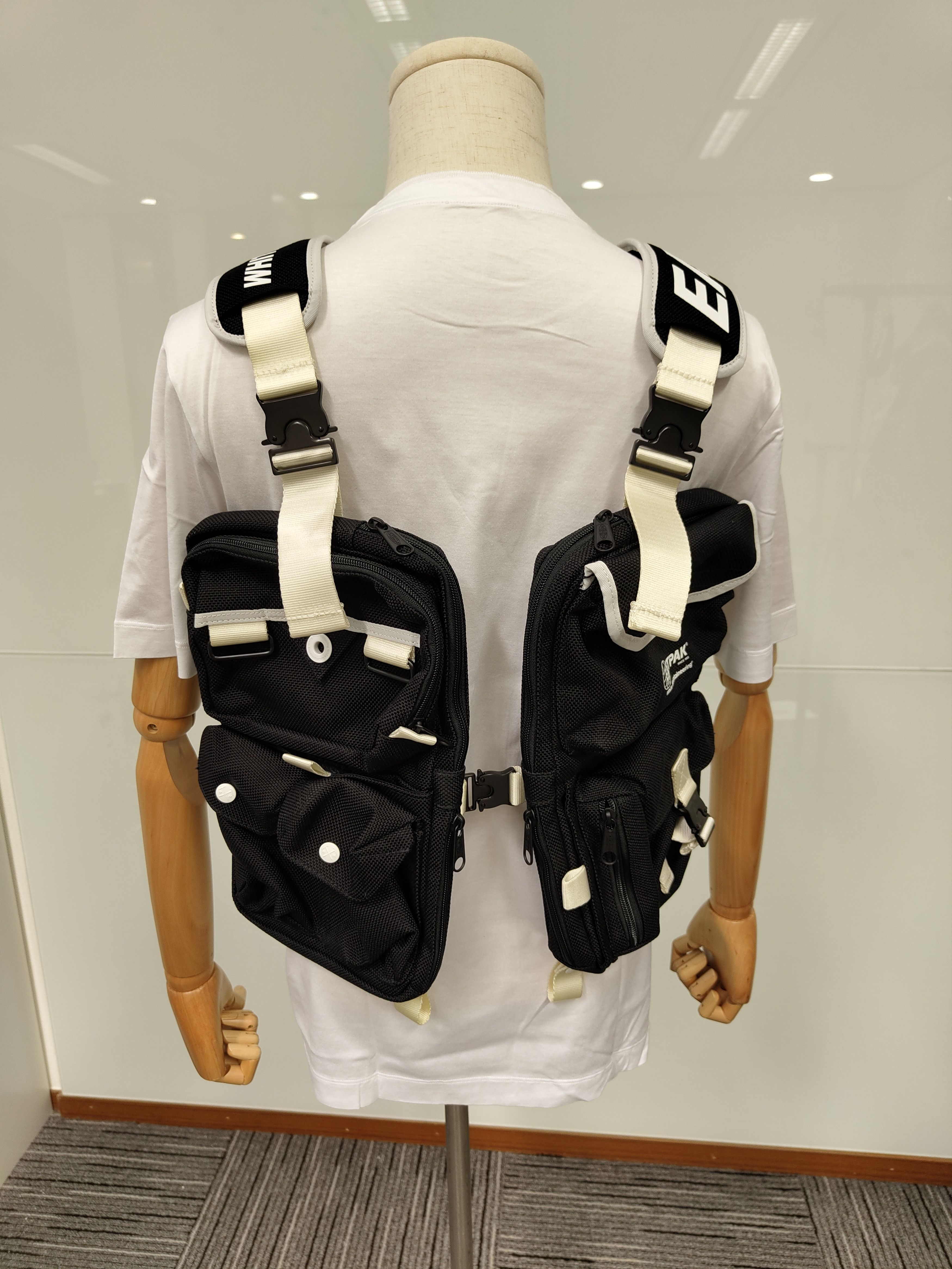 Eastpak White Mountaineering BLACK VEST BAG Grailed