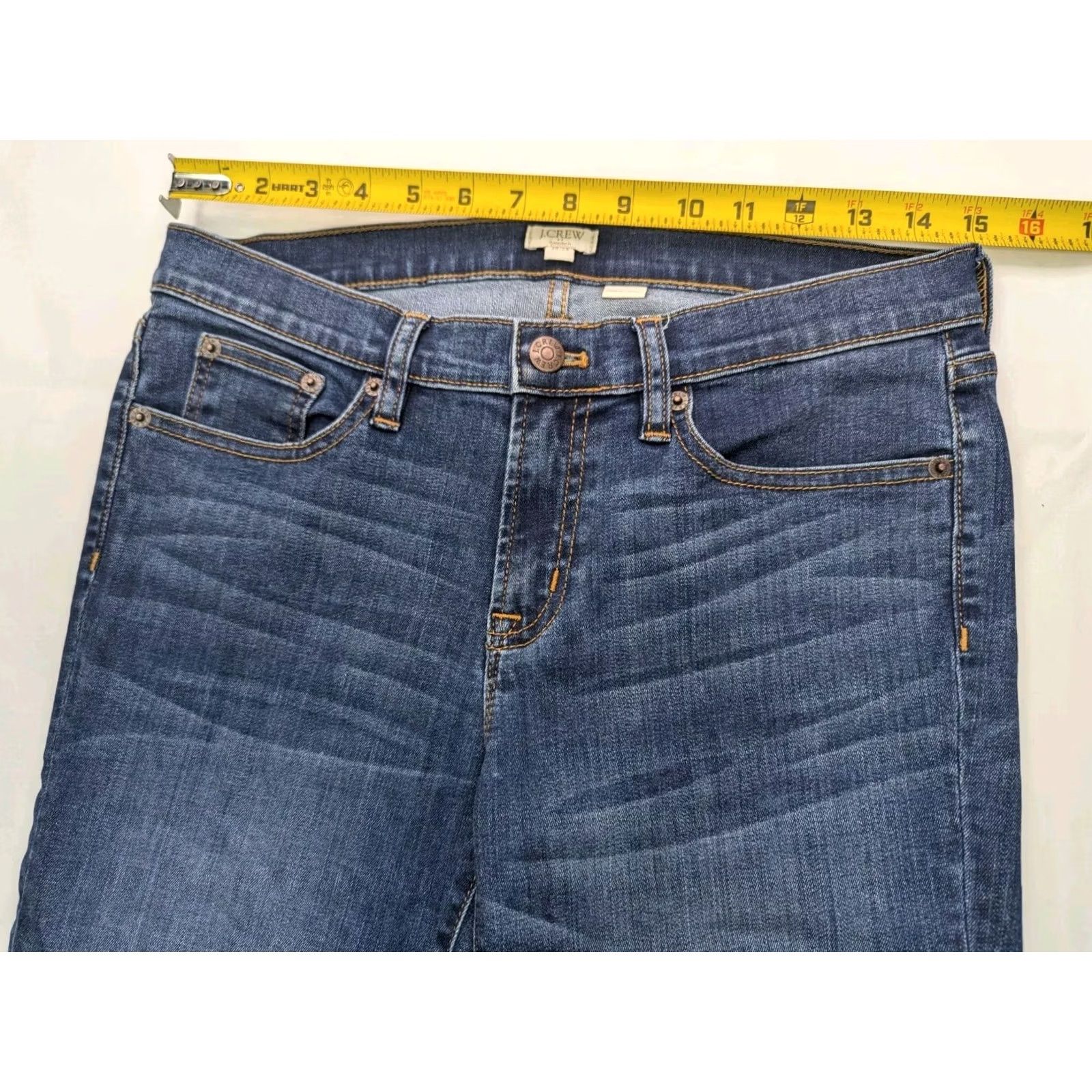 J.Crew J.CREW Jeans Skinny Stretch Women 30x28 Blue Denim B8320 Regular 5-Pocket Modern American Classic Vintage No Size 30" / US 8 / IT 44 - 5 Thumbnail