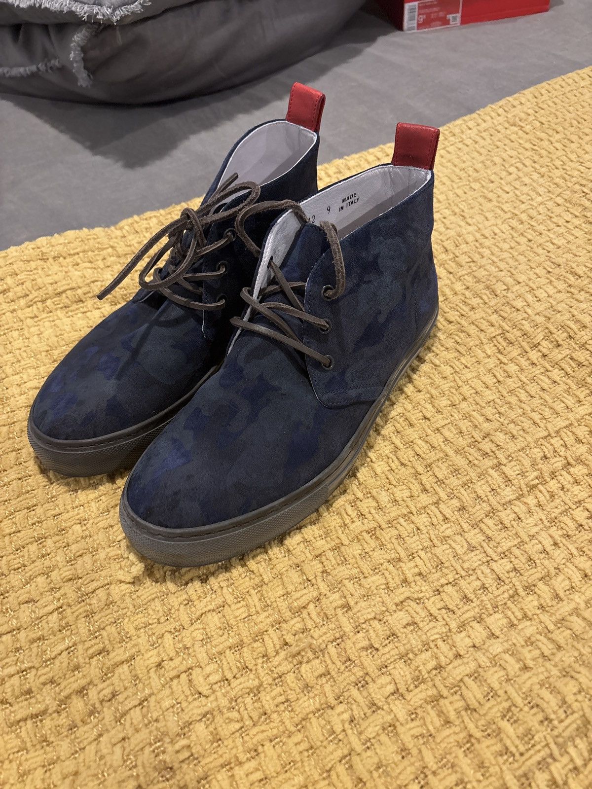 Del Toro Del Toro Mens navy camo chukka hi top shoes Size US 9 / EU 42 - 5 Thumbnail