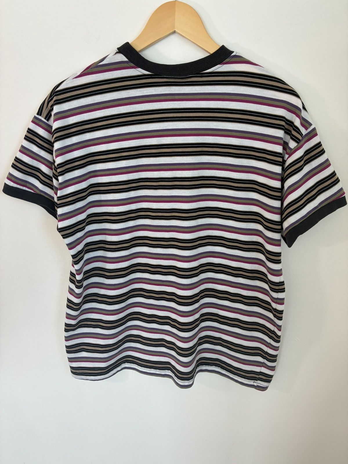Vintage Vintage Distressed Blank Striped Ringer Tee Size US M / EU 48-50 / 2 - 7 Thumbnail