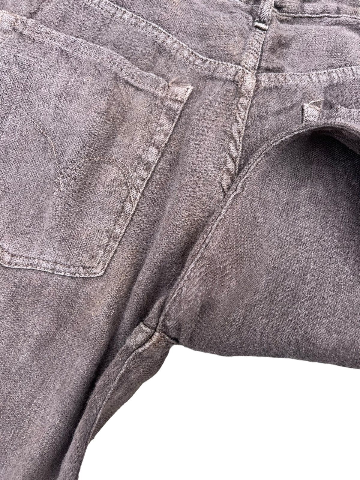45rpm Vintage 45rpm Japan Brown Linen Jeans Size US 31 - 18 Thumbnail