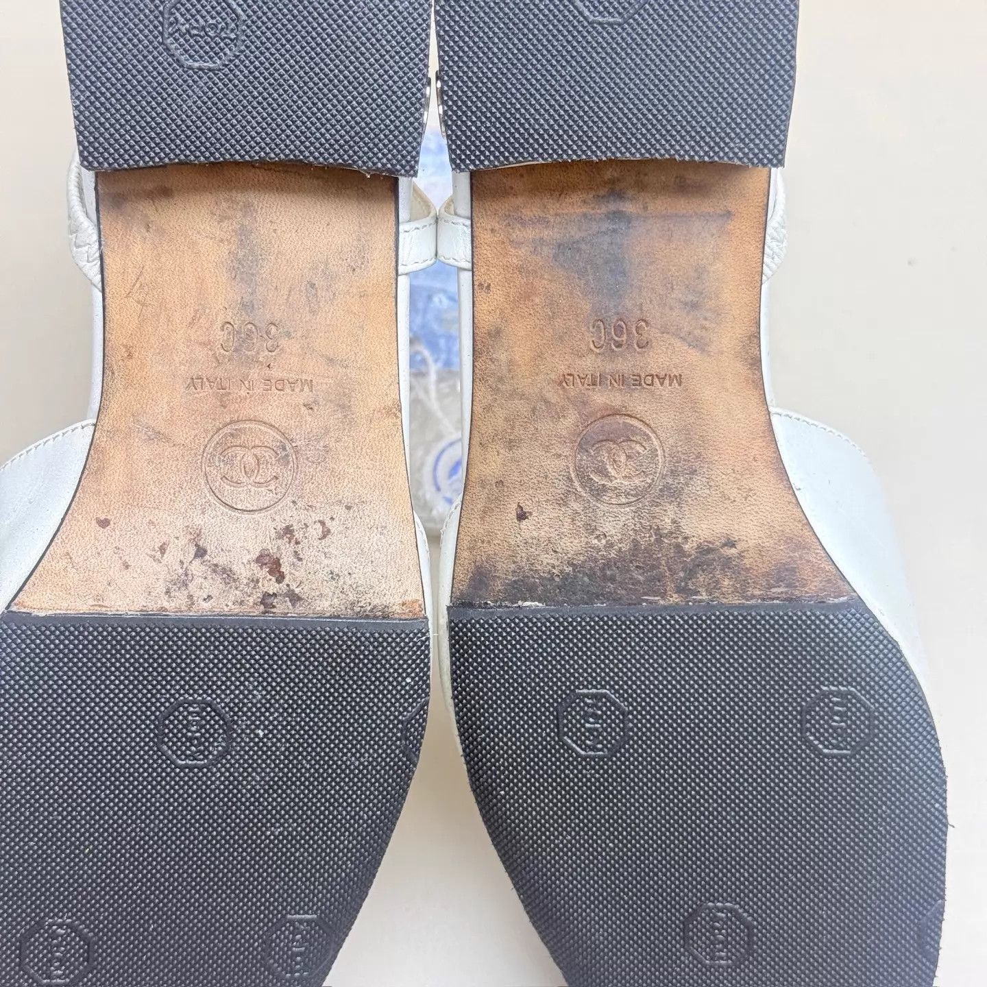Chanel CHANEL Black & White CC Slingback 36 95 New Size US 5.5 / IT 35.5 - 7 Thumbnail