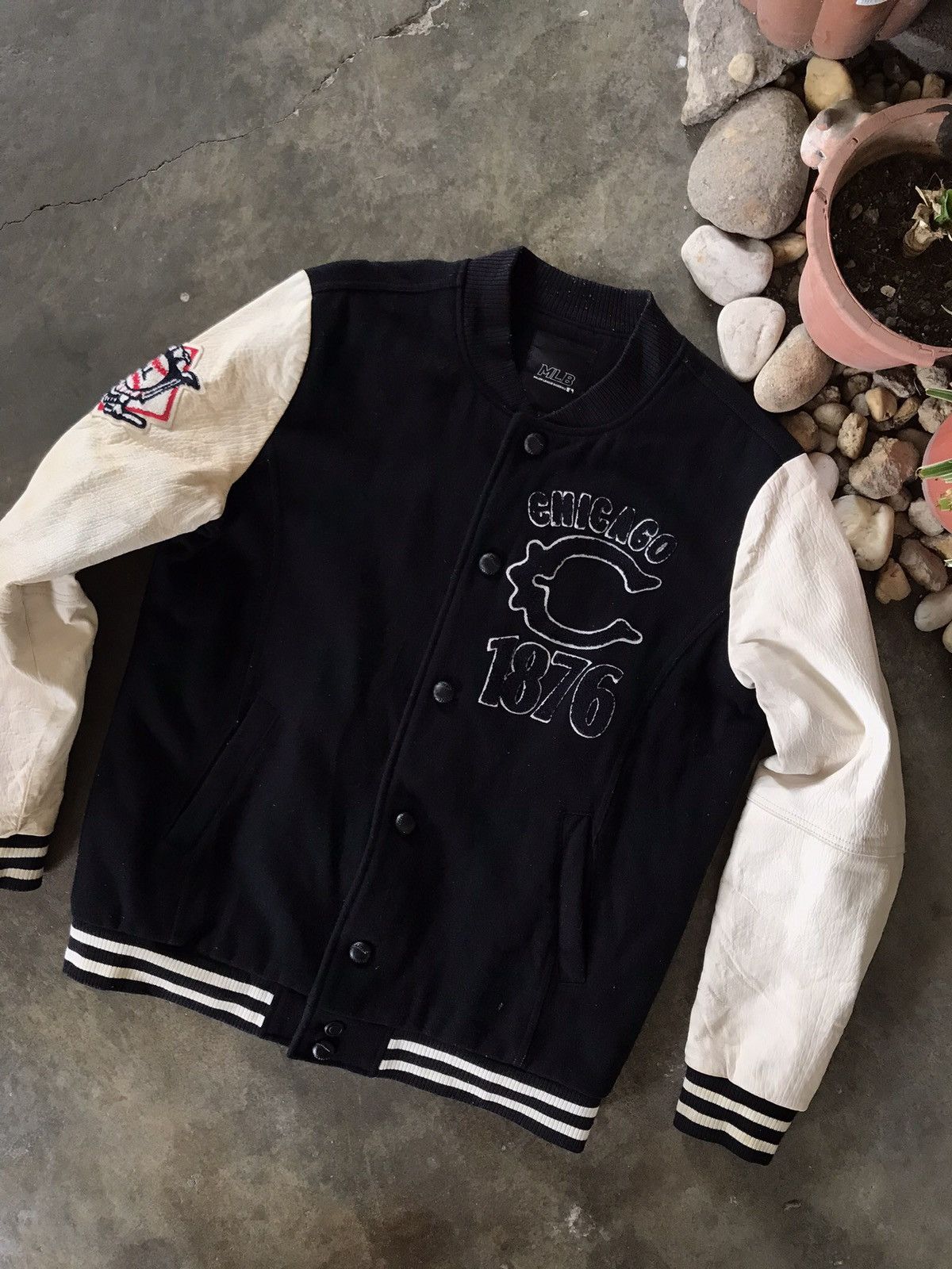 MLB × Vintage VINTAGE MLB Chicago 1876 Varsity Jacket 🔥 Size US L / EU 52-54 / 3 - 1 Thumbnail