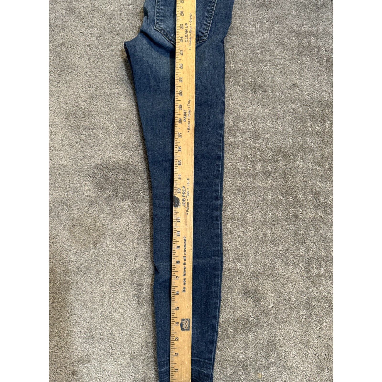 Vintage Prosperity Jeans Women's 25P Dark Wash Blue Slim Skinny Denim 5-Pocket Petite Jeans Mens? Size 42" / US 20 - 6 Thumbnail