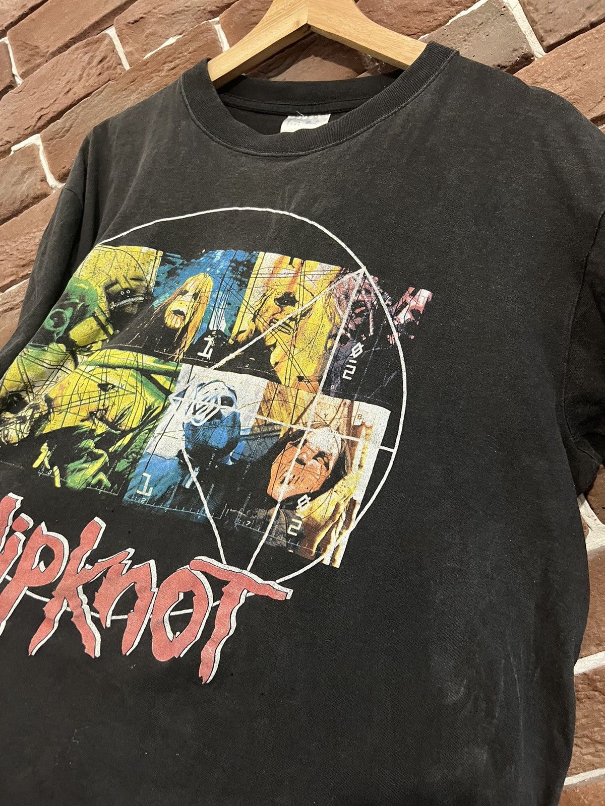Band Tees Rare Vintage 90s Slipknot Masks Numetal Band Tee Grail Large Size US L / EU 52-54 / 3 - 2 Thumbnail