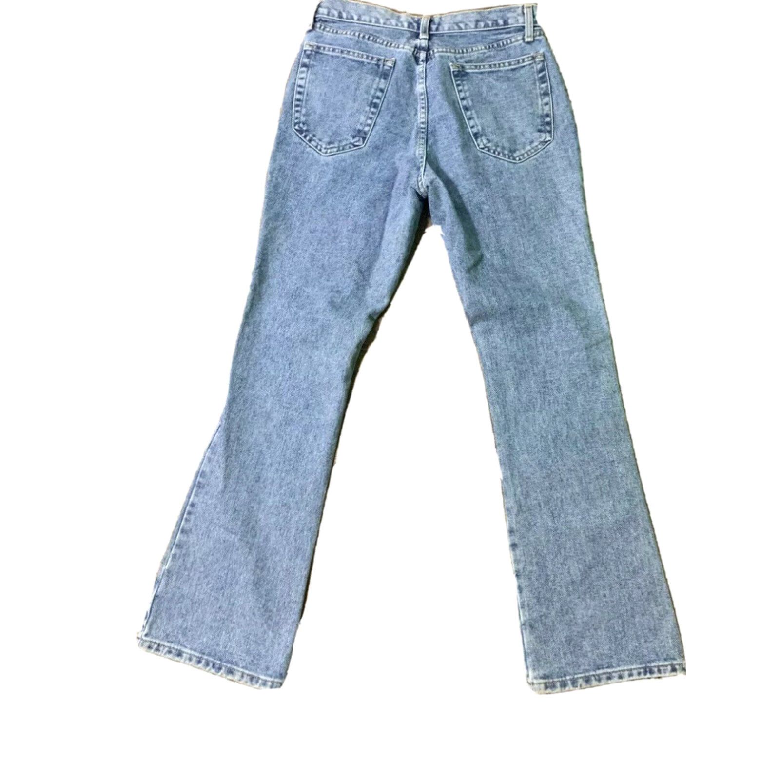 Rave Real Womens USA Flag Flare Jeans Size 11 Extra Large 30x32