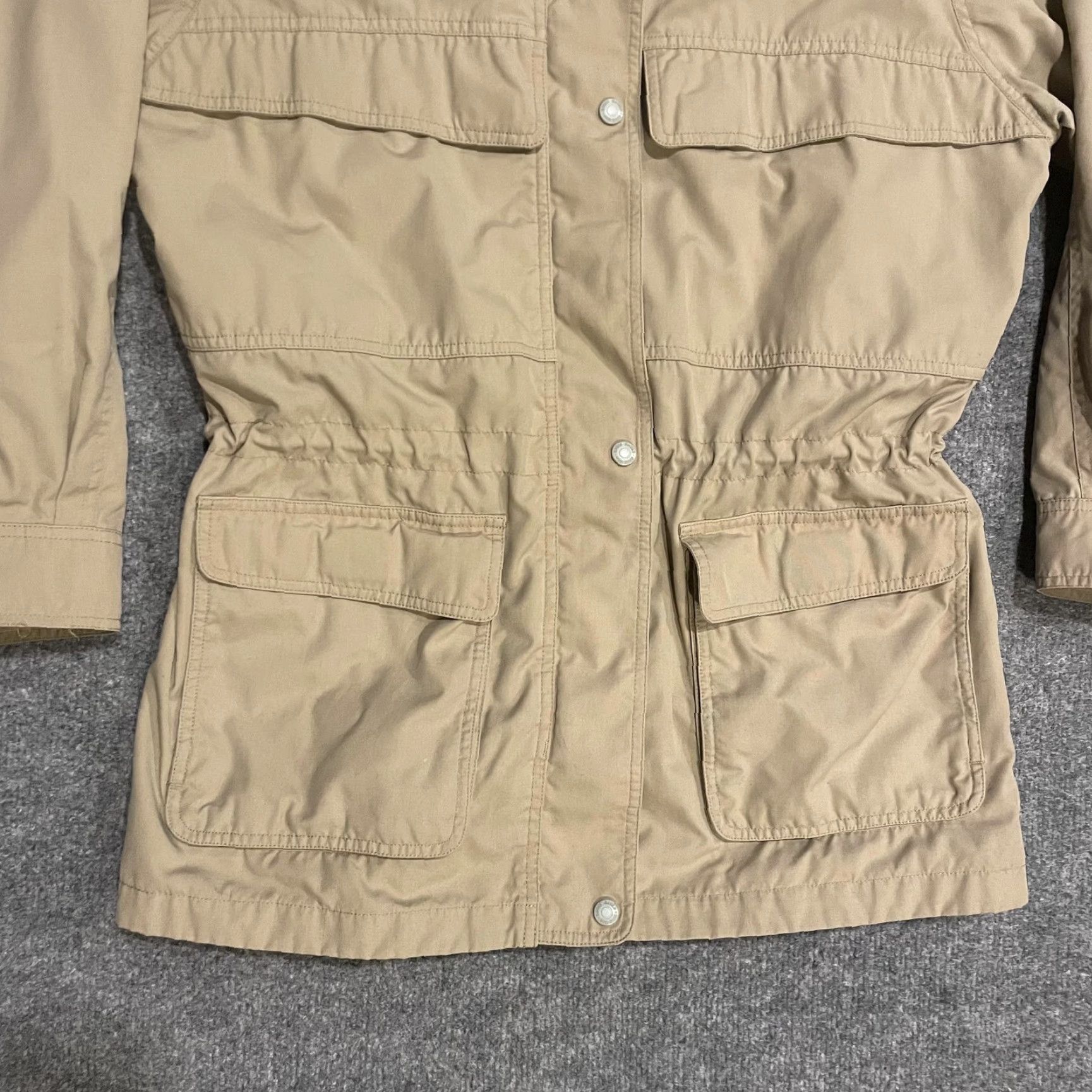 Eddie Bauer VINTAGE Eddie Bauer Jacket Women L Mountain Parka Beige Utility Mid-Length 39835 Spring Fall Casual Travel Size L / US 10 / IT 46 - 6 Thumbnail