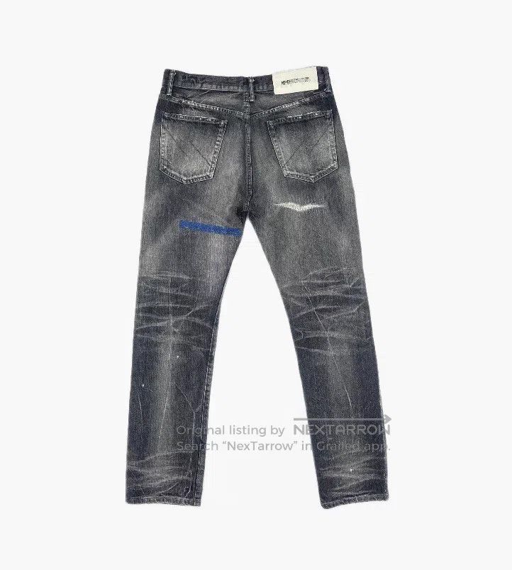 Neighborhood Neighborhood size M Fashionable Versatile Washed Denim Lon Size US 27 - 2 Thumbnail