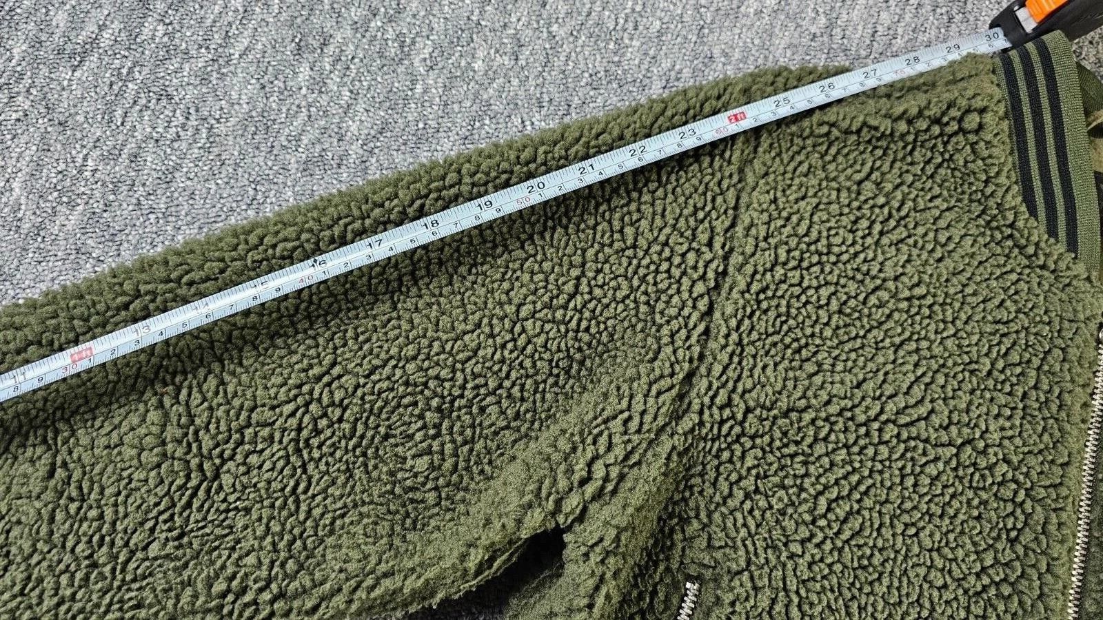 Adidas Adidas Vintage 90s Teddy Fleece Cropped Boxy Y2K Olive Size L / US 10 / IT 46 - 12 Thumbnail