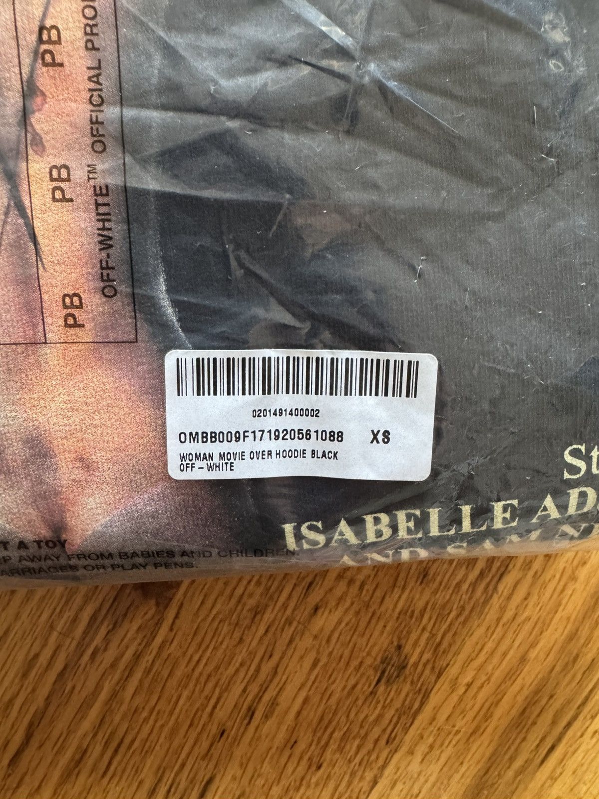 Off-White c/o VIRGIL ABLOH Black'Women Movie Over' Sweatshirt Size XS Size US XS / EU 42 / 0 - 8 Thumbnail