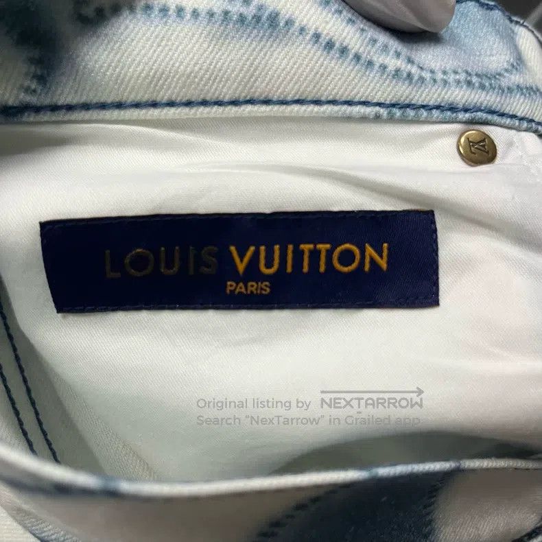 Louis Vuitton Louis Vuitton Blue skein print casual jeans Size US 32 / EU 48 - 4 Thumbnail